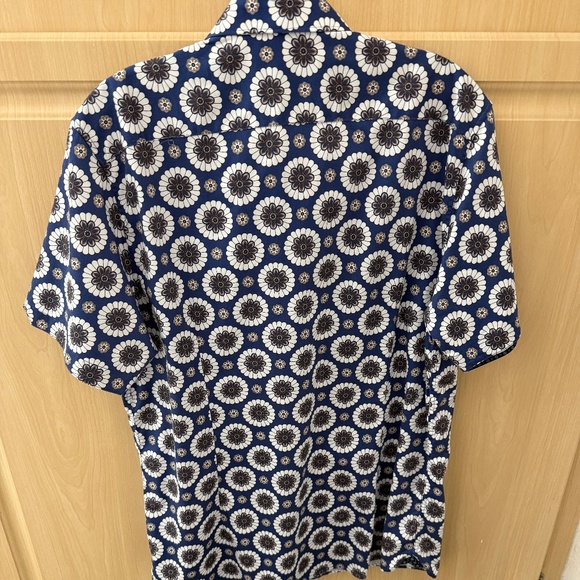 Men's Ted Baker Short Sleeve Shirt - size 4 - Picture 4 of 6